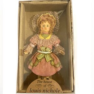 Vintage Kurt Adler Louis Nichole NIB Victorian Doll Christmas Ornament